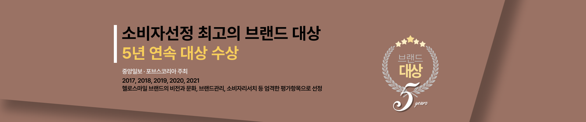소비자선정 최고의브랜드 대상